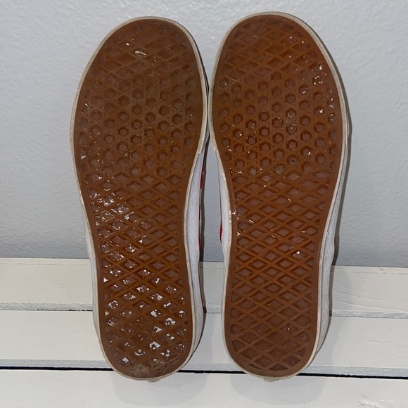 Vans Red Checkered Checkerboard Slip-on Sneaker Shoe Mens 6.5 Womens 8 - Picture 6 of 9